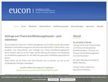 Tablet Screenshot of eucon-institut.de